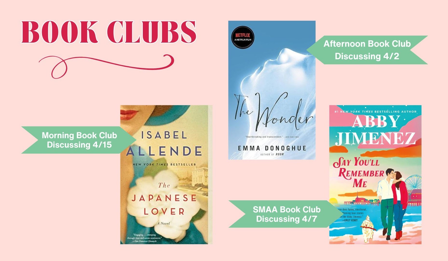 three book covers and arrows