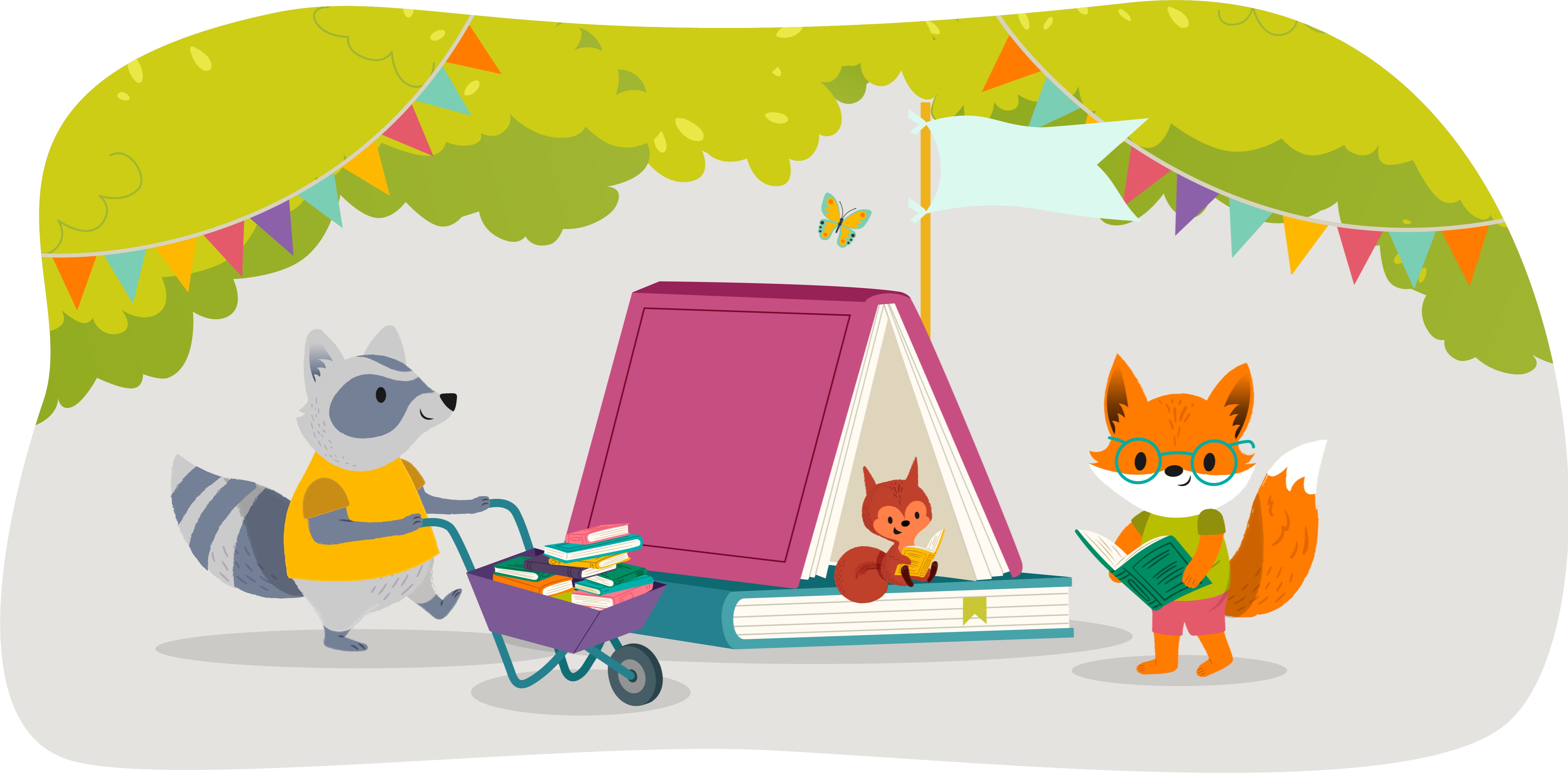 Summer at the Library Scene