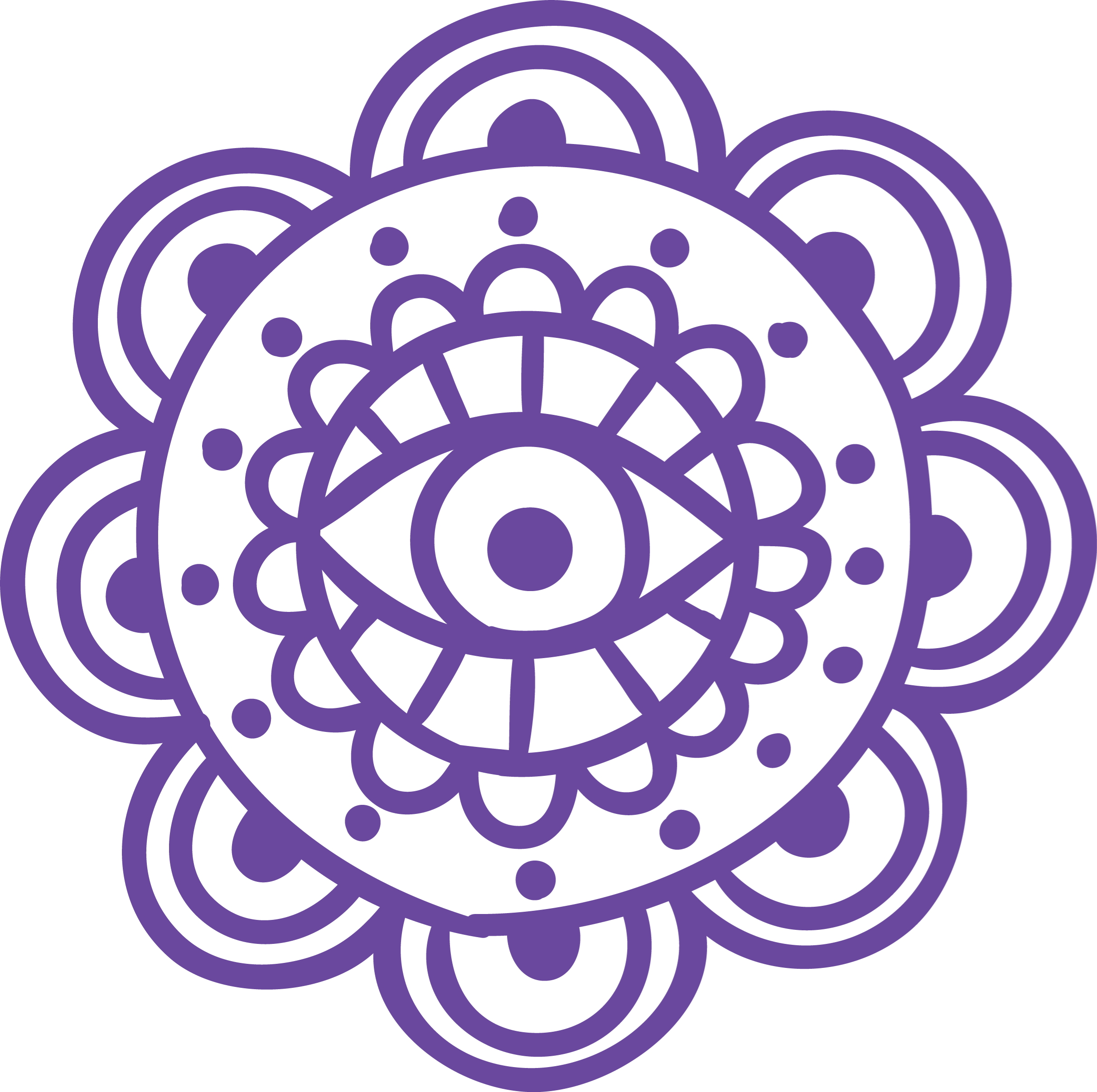 Icons - Henna Symbol - Purple