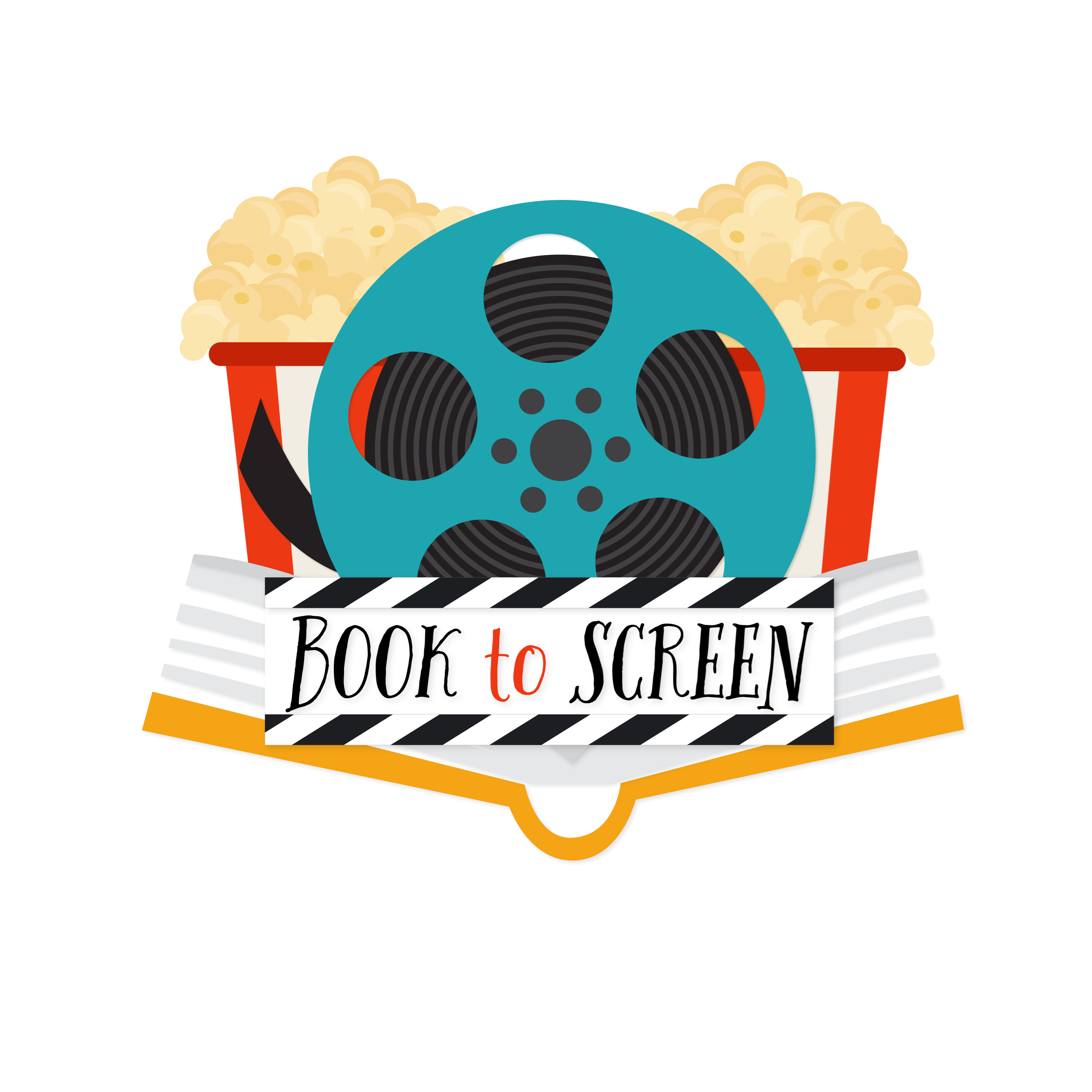 Icons - Books to Screen Movies Film Popcorn