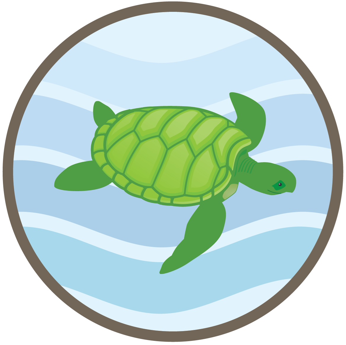 Icons - Sea Turtle Wilderness Circle Reptiles Conservation 