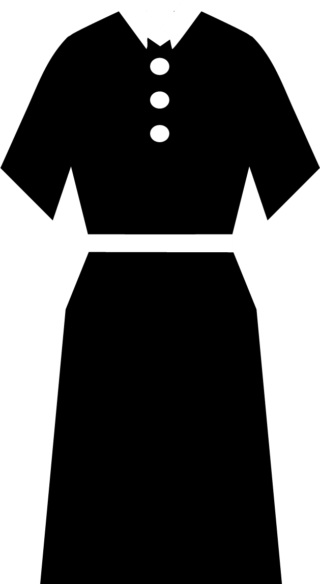 Icons - Professional Dress Silhouette - Black 