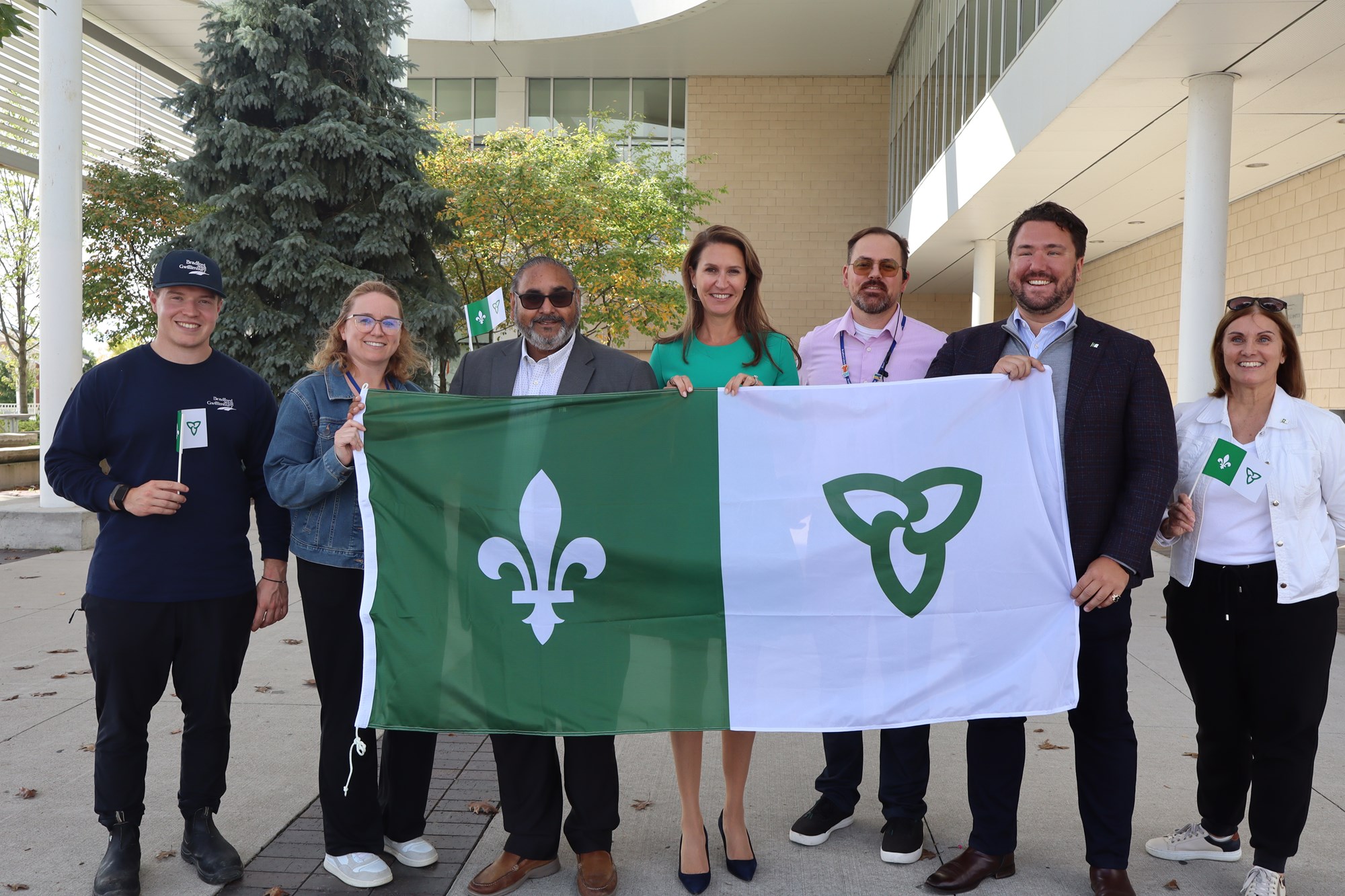 Jour des Franco-Ontariens flag raising