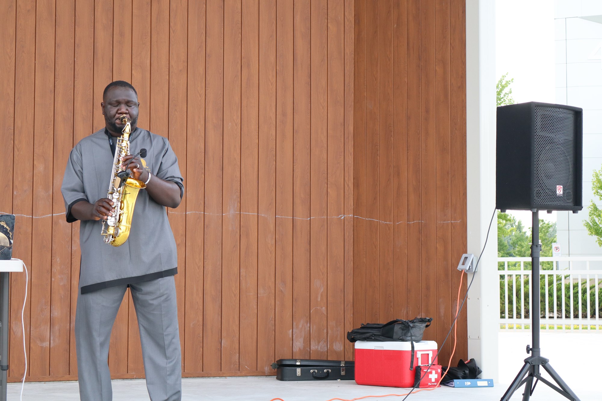 Saxophonist at the African Experience Festival
