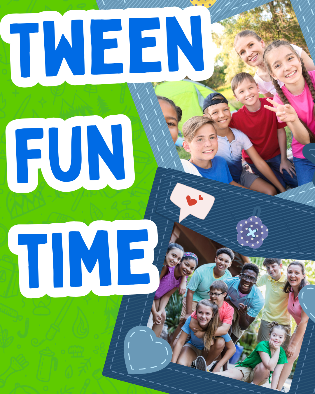 Tween Fun Time. Photos of tweens smiling