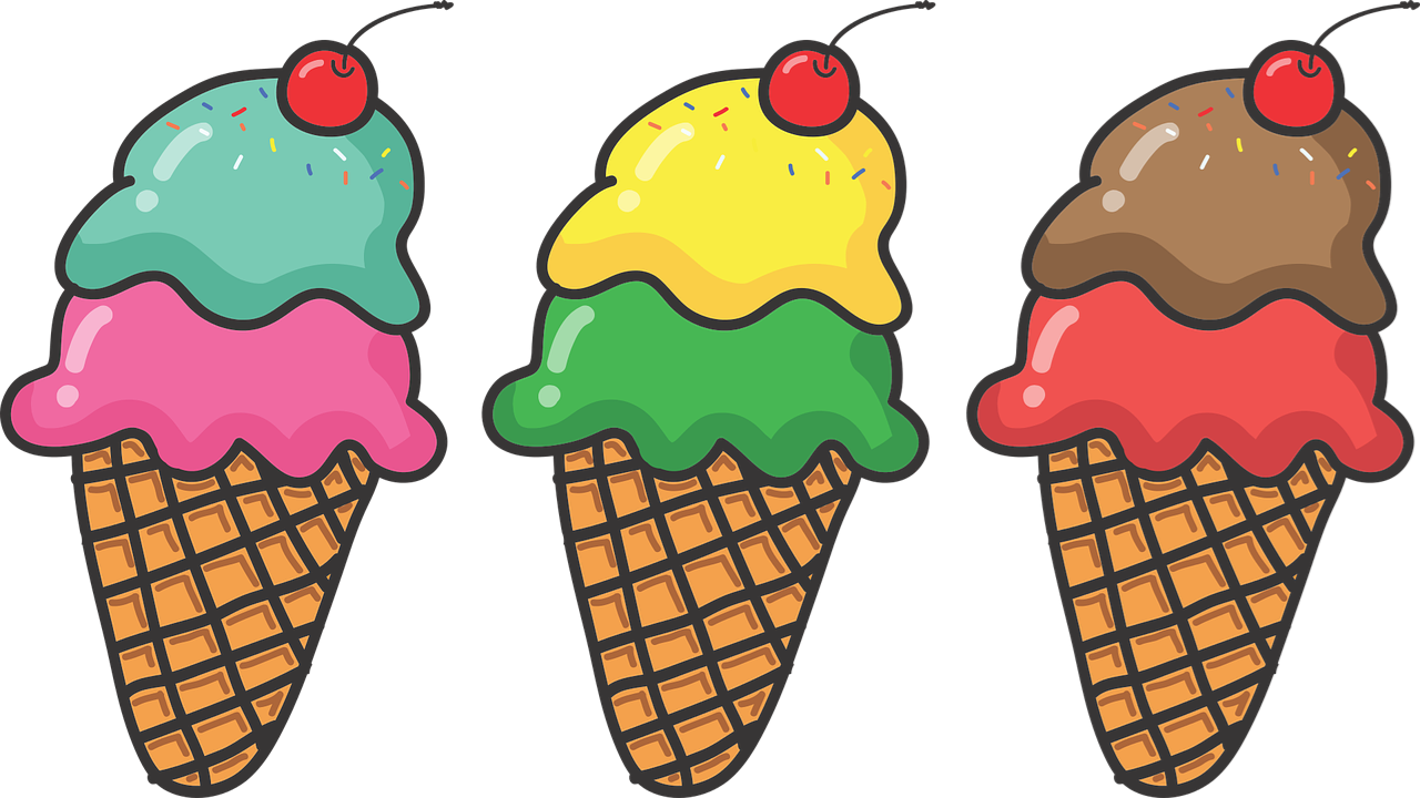 Ice cream cones kids treats summer