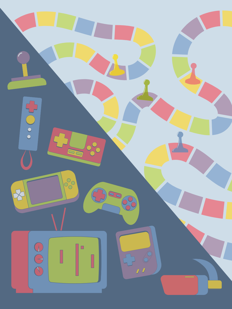 board and video game icons