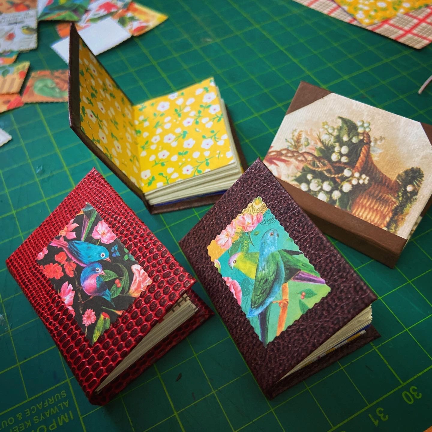 A collection of miniature books