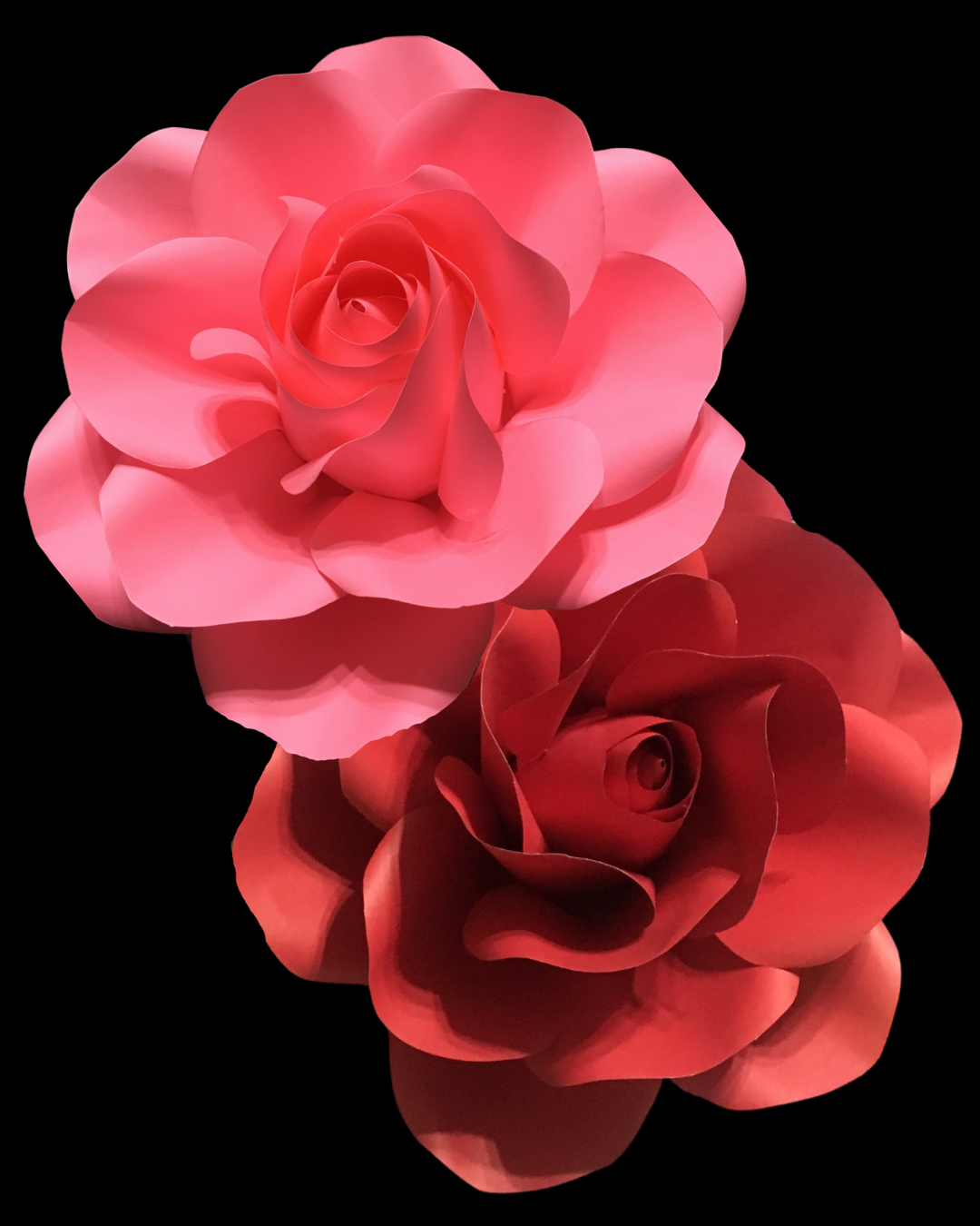 roses made from paper
