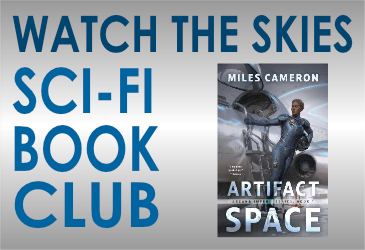 Watch the Skies Book Club with book cover