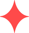 Red Four Pointed Star