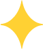Yellow Four Pointed Star