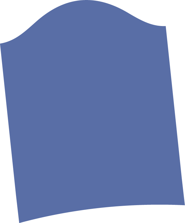 Blue Blank Tombstone