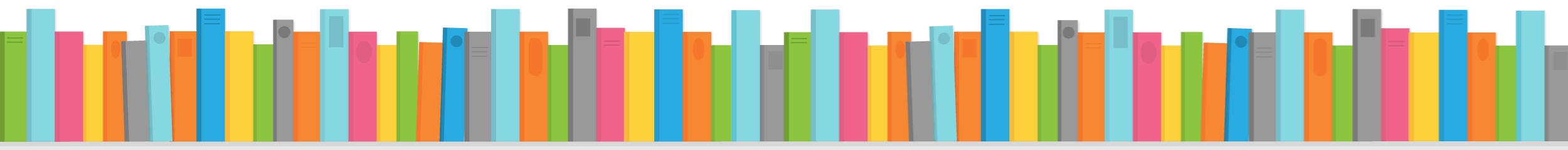 Backgrounds - Books Shelf Borders - Brighter Colors