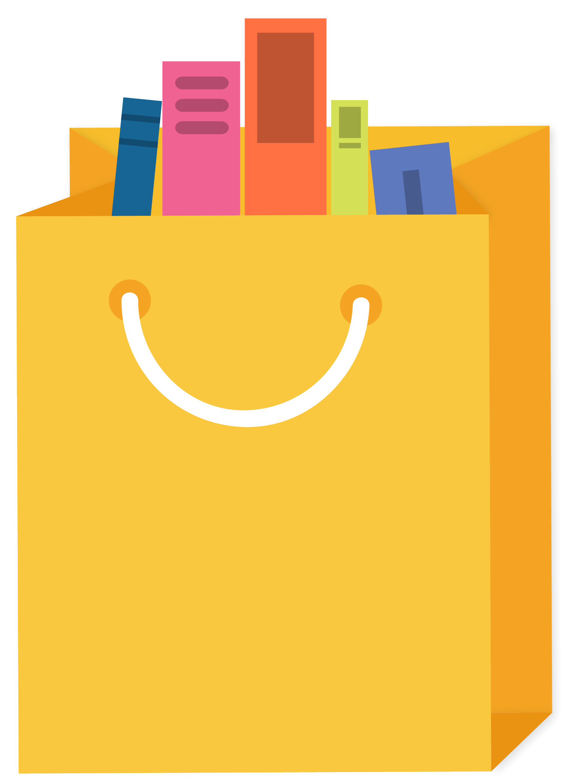 Shapes Icons - Shopping Bag Book Sale