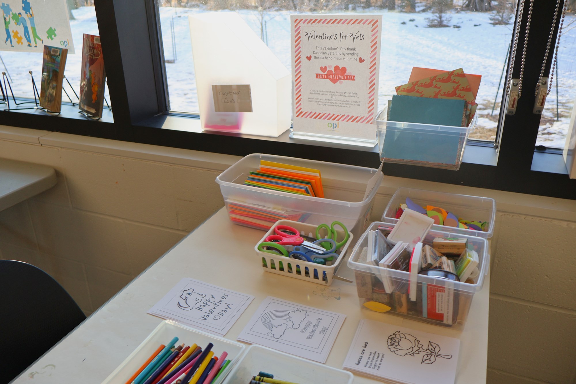 Photo of Valentine's for Vets Makerspace.