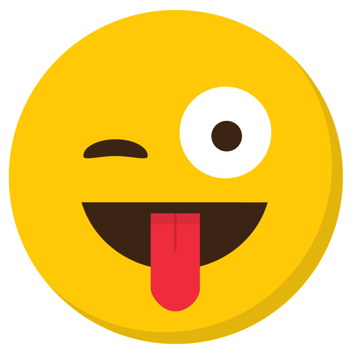 Icons - Emoji Face - LOL Laughing Crazy Eye Wink