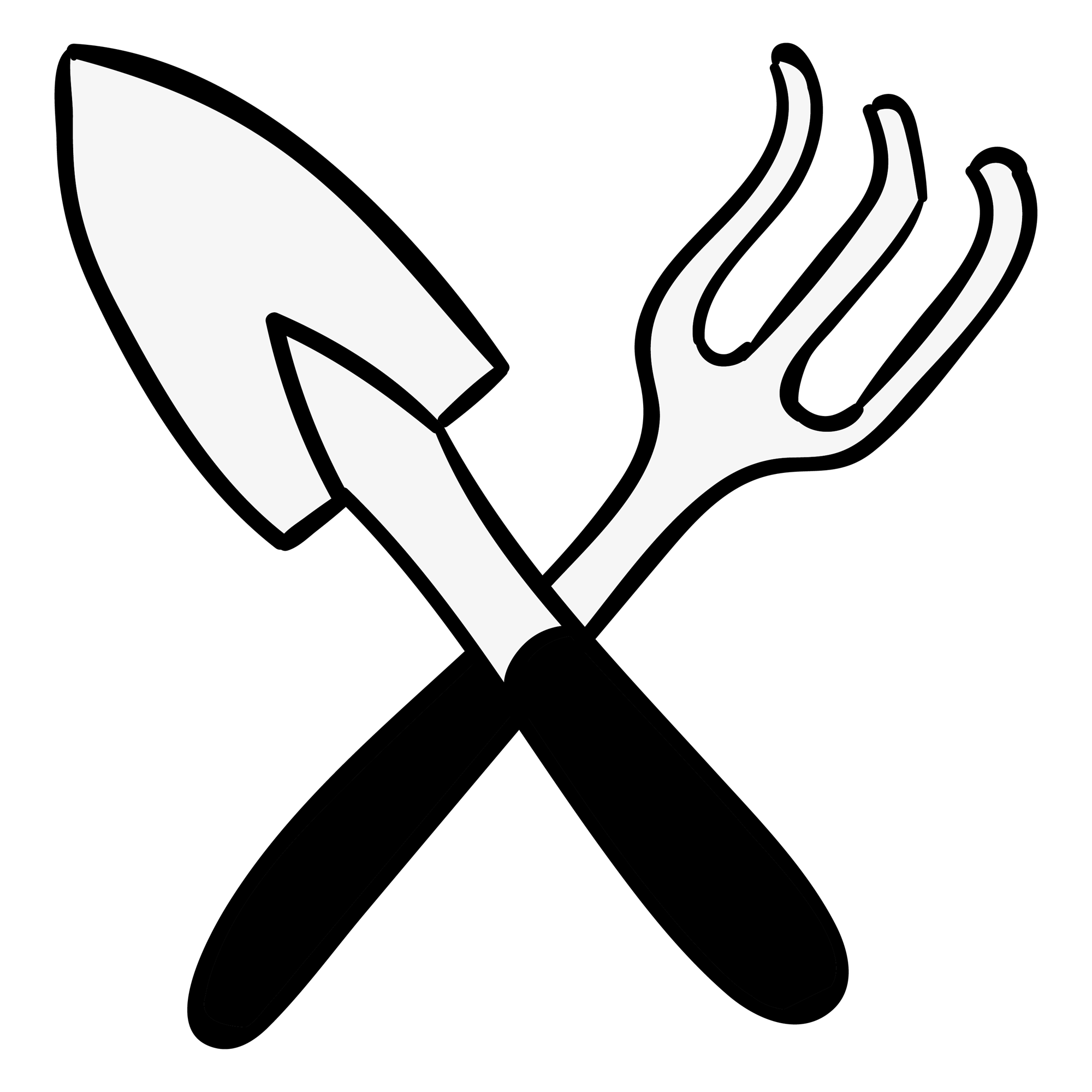 Icon - Garden Shovels - Black