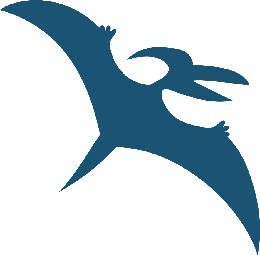 Icons - Pterodactyl - Navy Blue