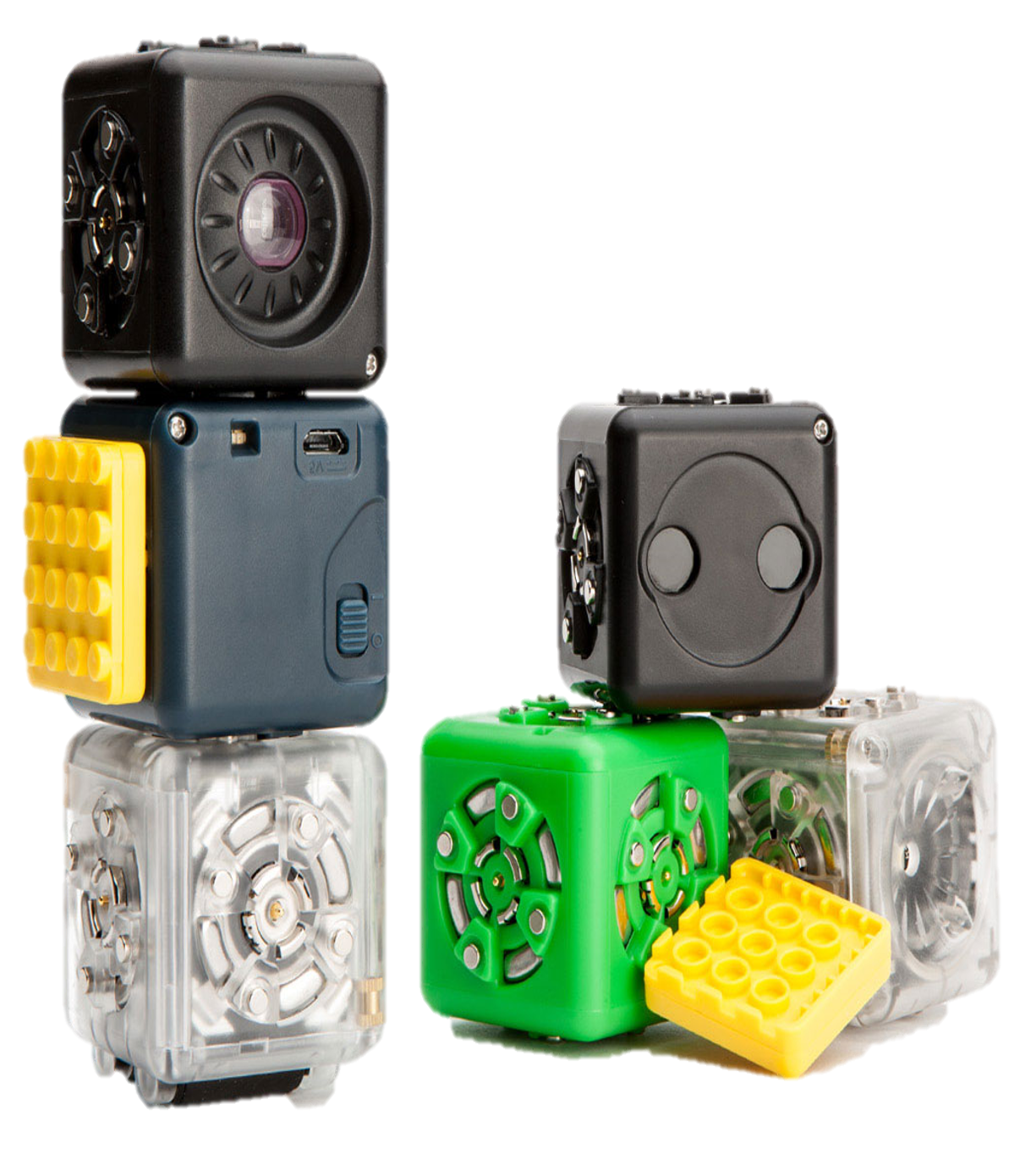 Sets of Cubelets stacked together