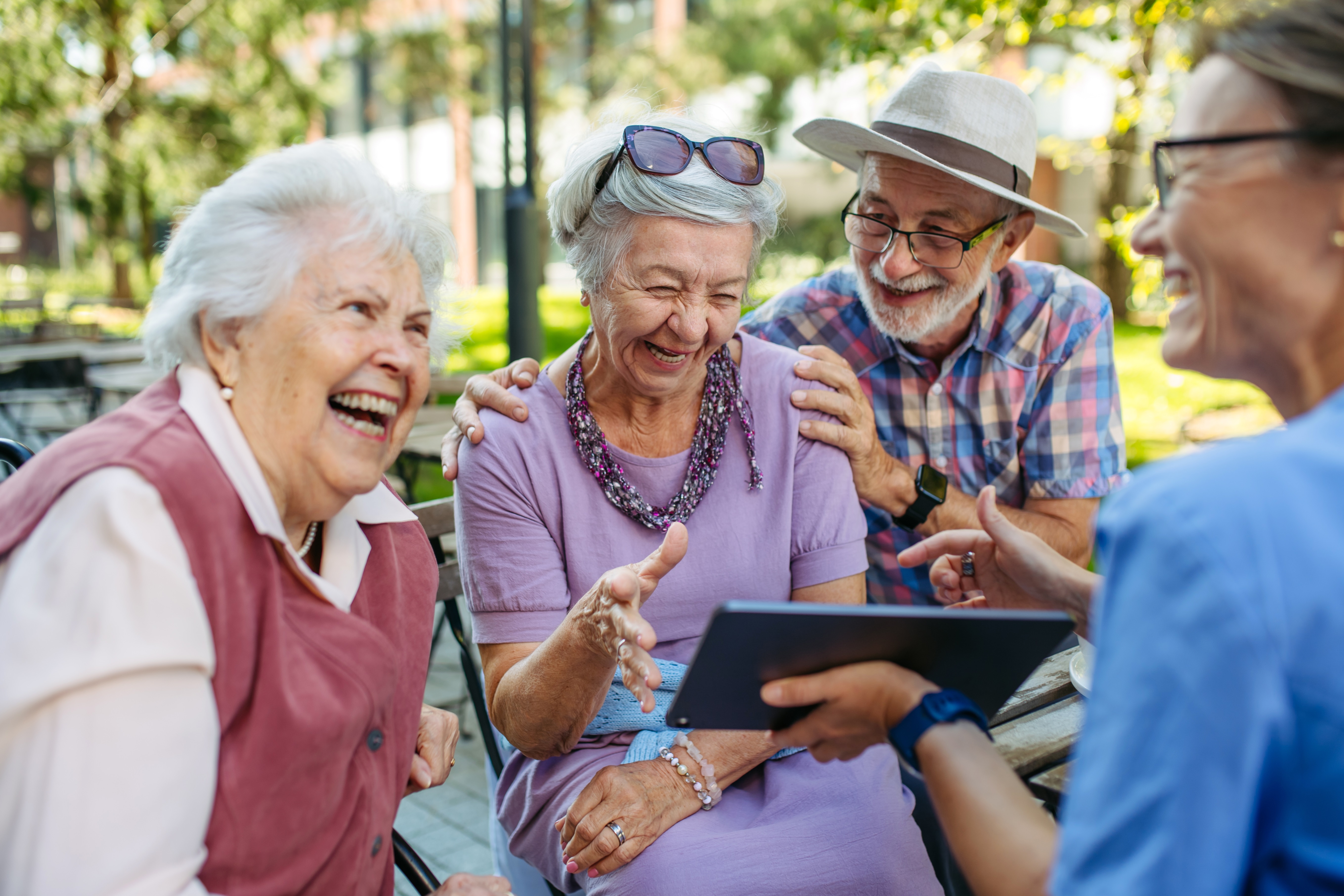 Group of Senior People Learning to Work with Digital Technology