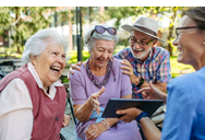Group of Senior People Learning to Work with Digital Technology