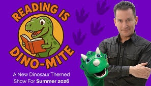 Reading is dino-mite logo