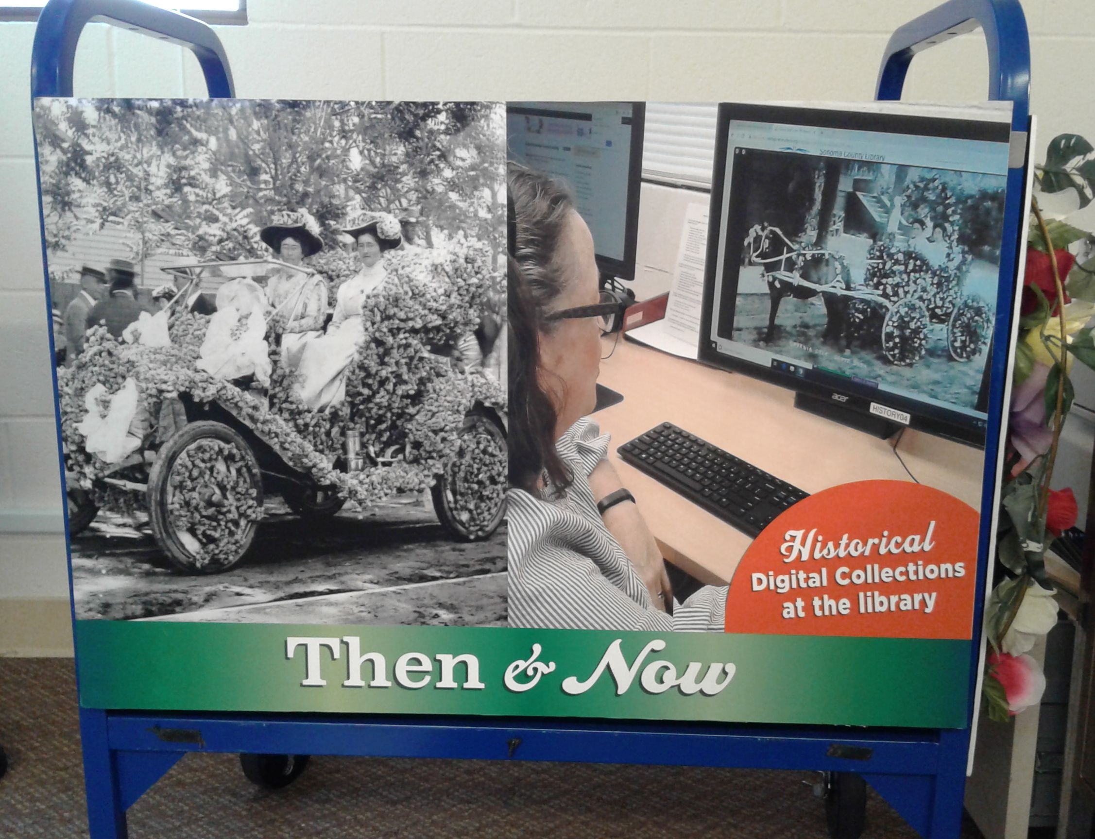 History Genealogy book cart