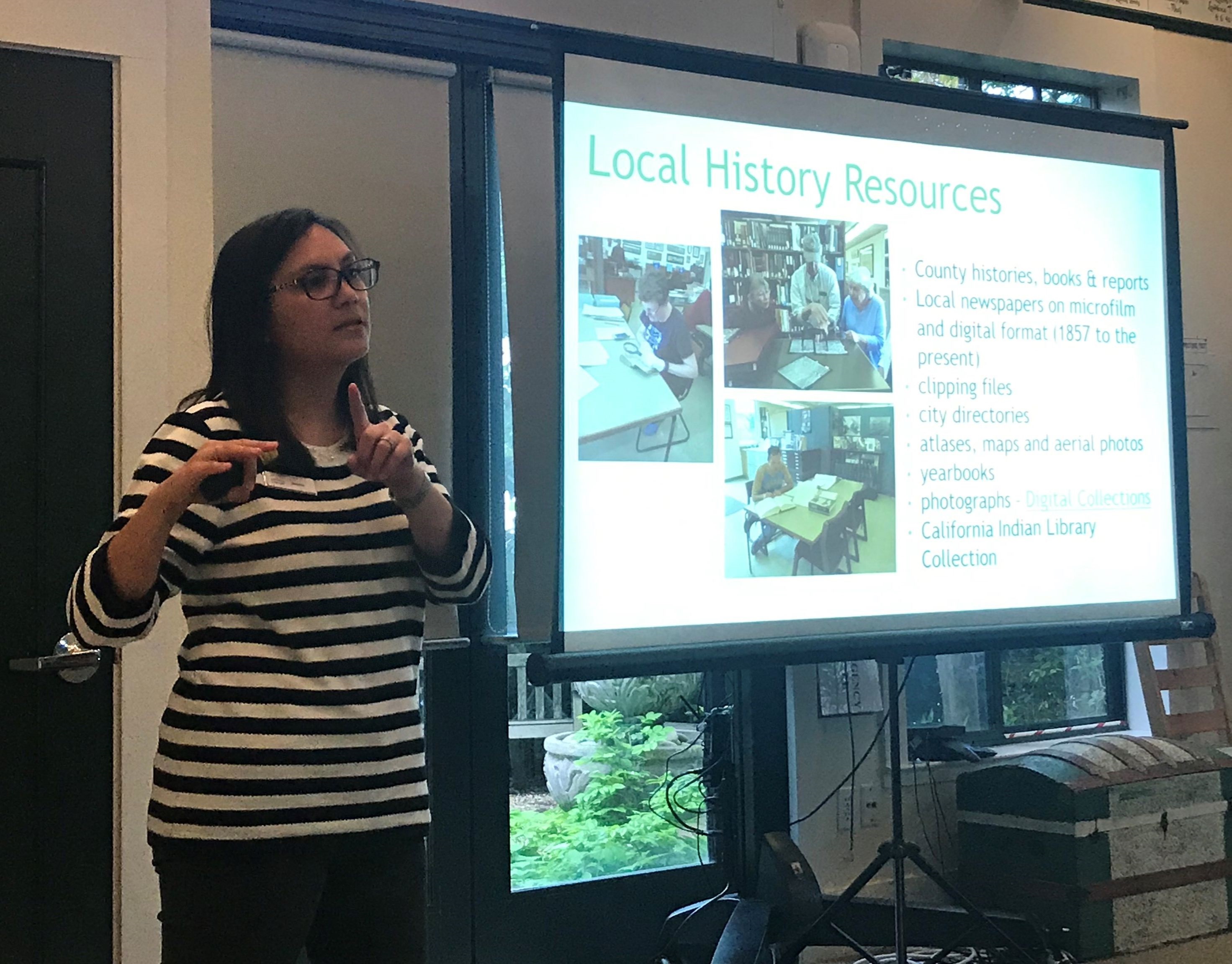 Joanna Kolosov during her presentation