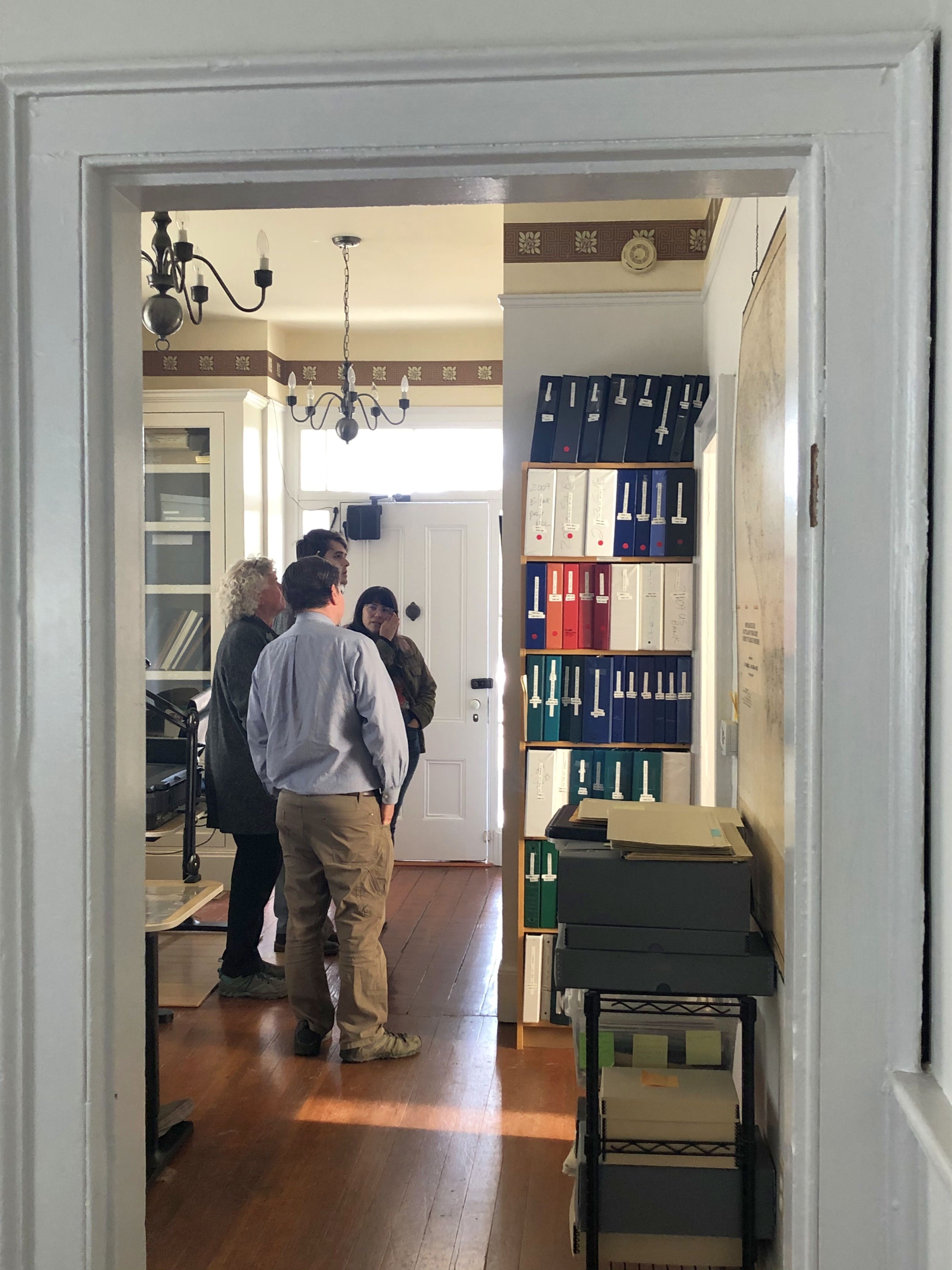 Heritage Network attendees at the Marcy House Archives