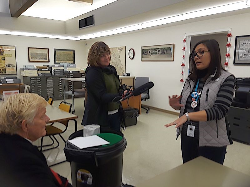 Joanna being interviewed by KQED reporter Molly Peterson