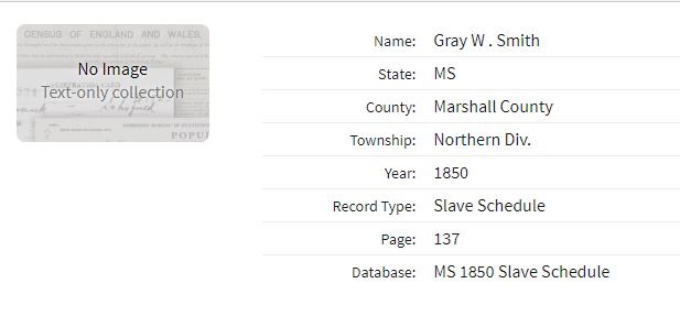 Ancestry search result