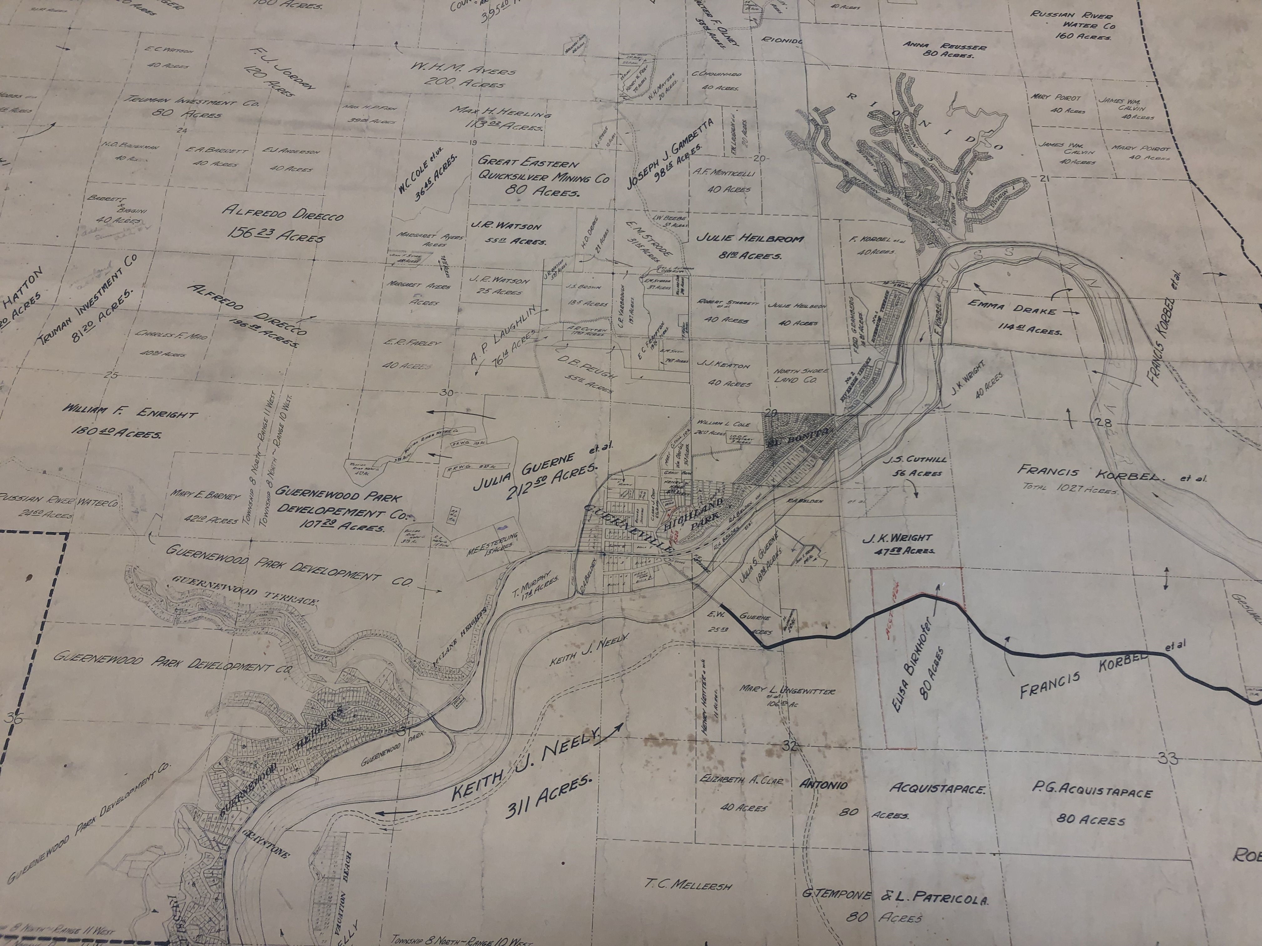 Guerneville map