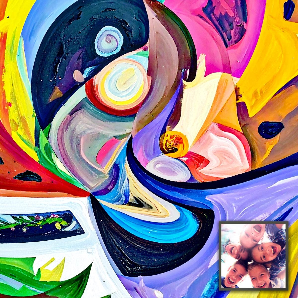 colors swirled together