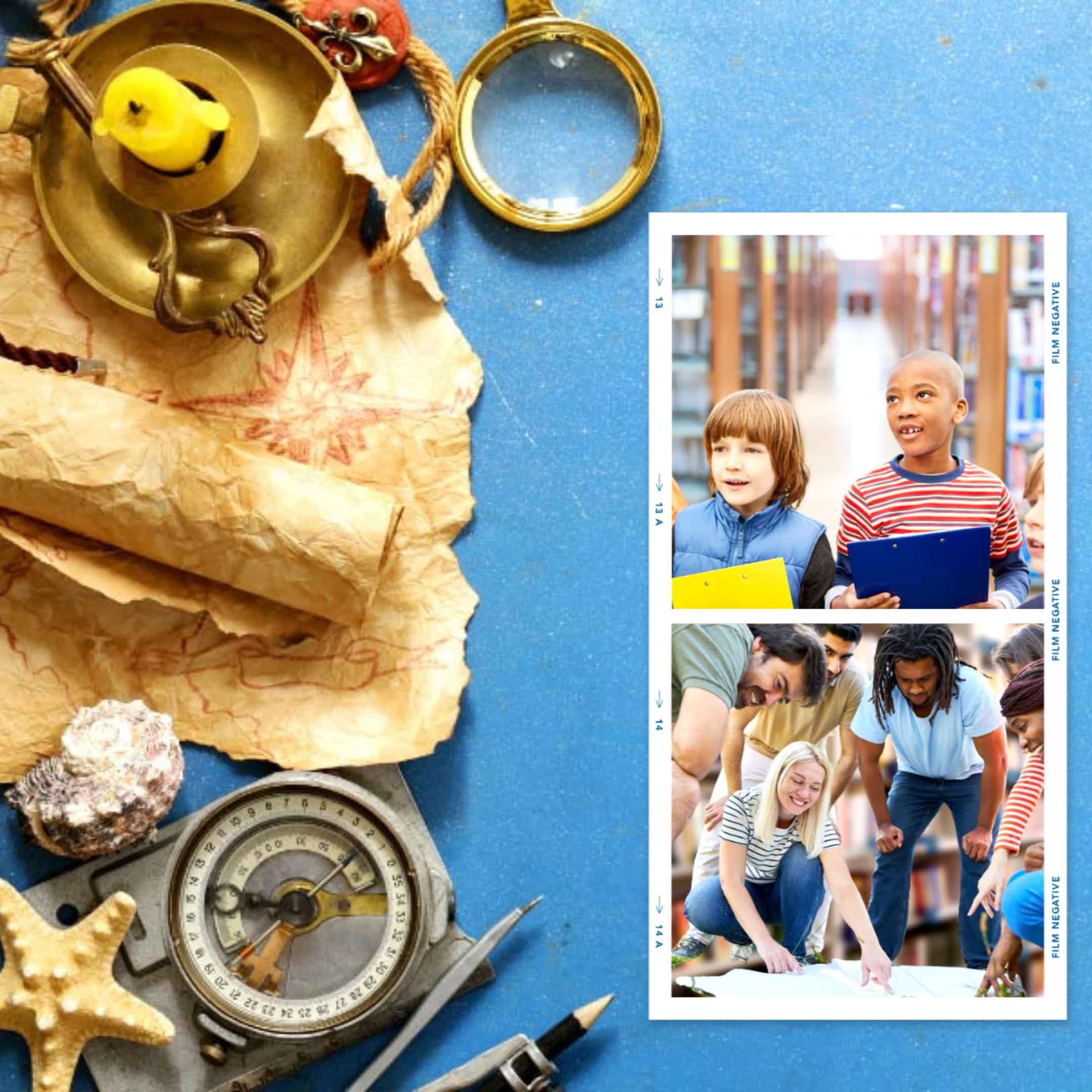 This image links to website calendar description of scavenger hunt event. It shows a bunch of miscellaneous items.