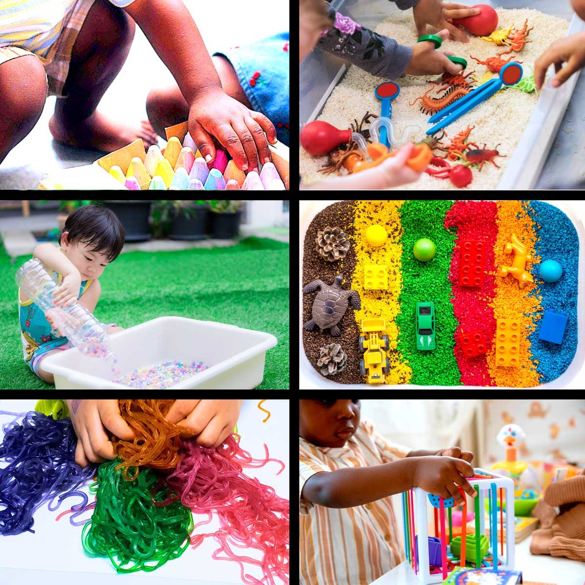 six images of STEAM activities