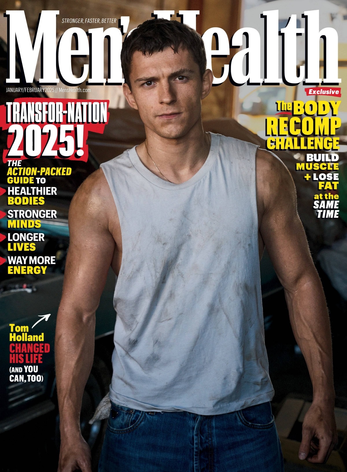 Men's Health January/February 2025 cover. Links to external site.