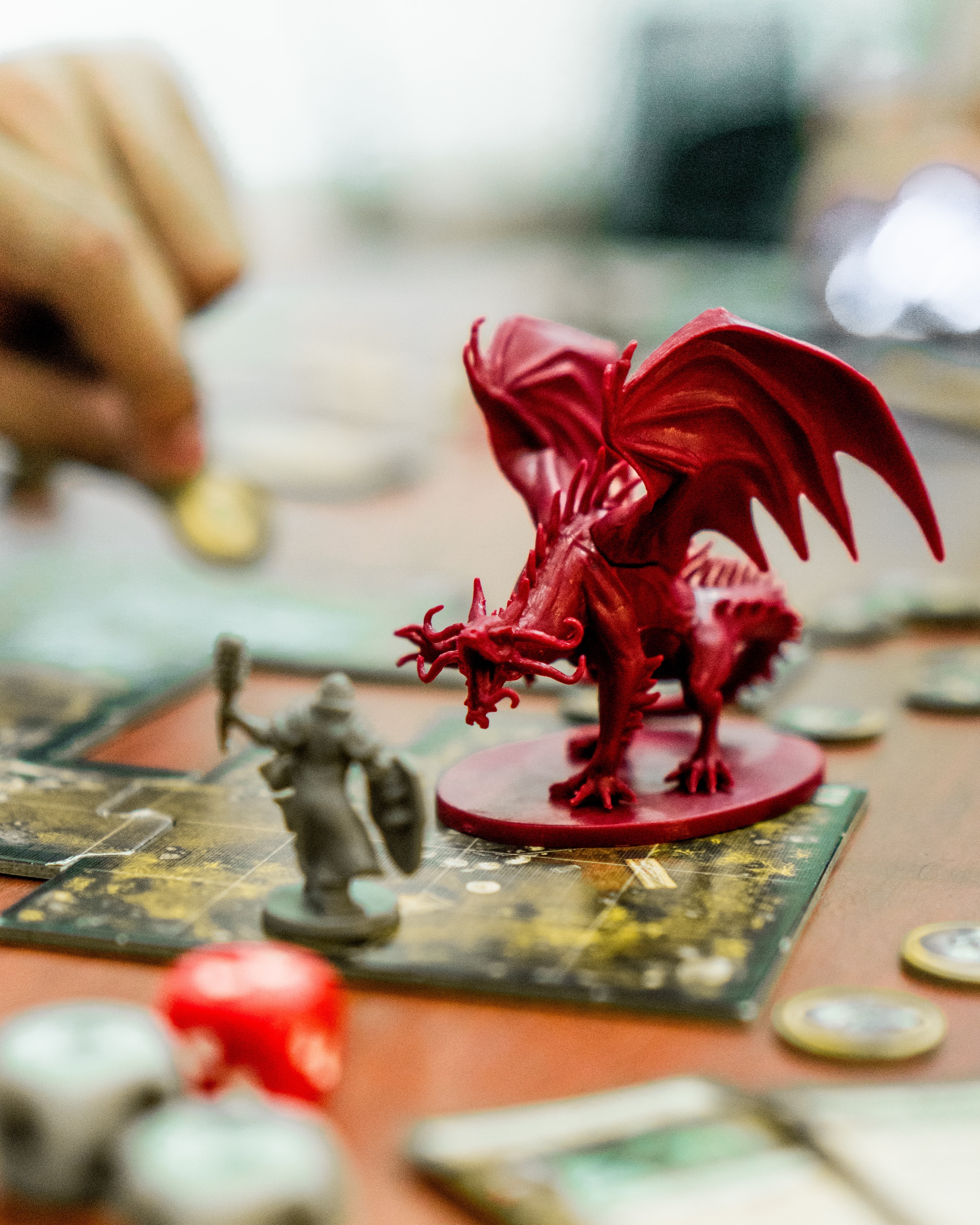 Close Up of Dungeons and Dragons Game