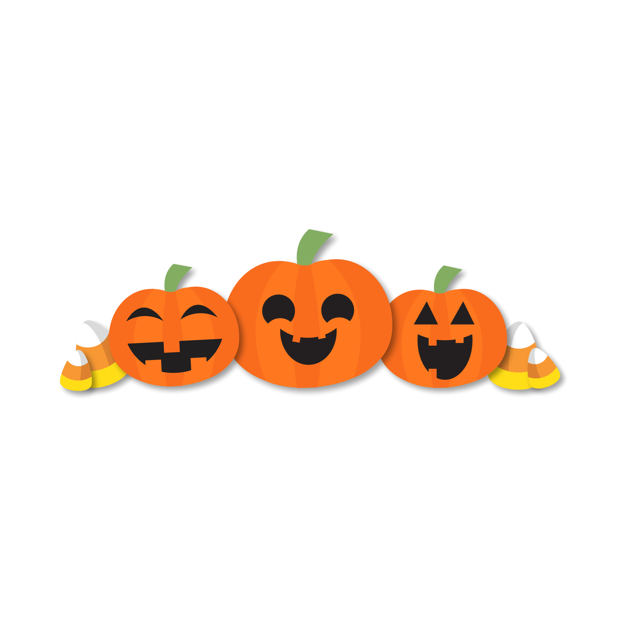 Icons - Pumpkins Candy Corn