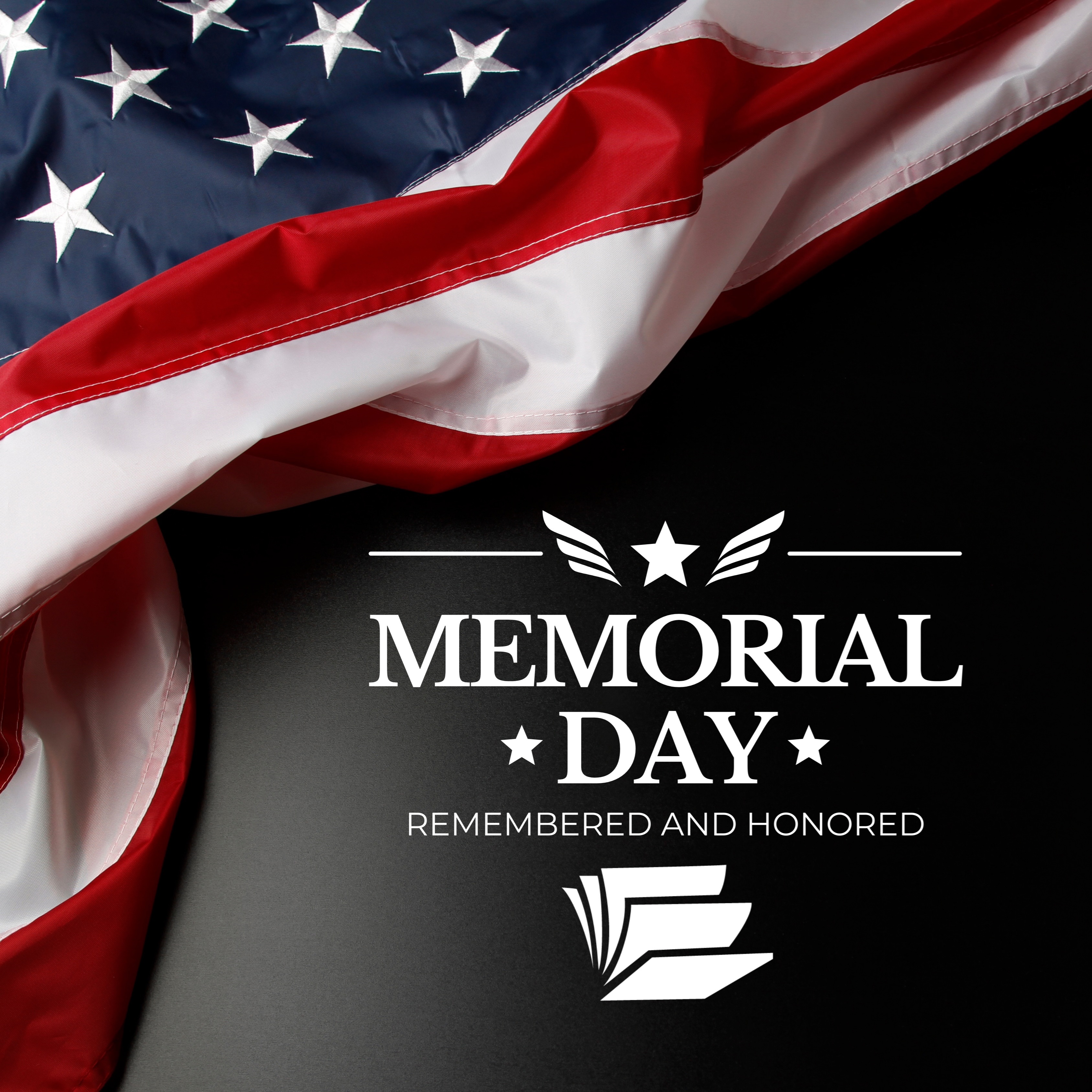 American Flag. Memorial Day, remembered and Honored.