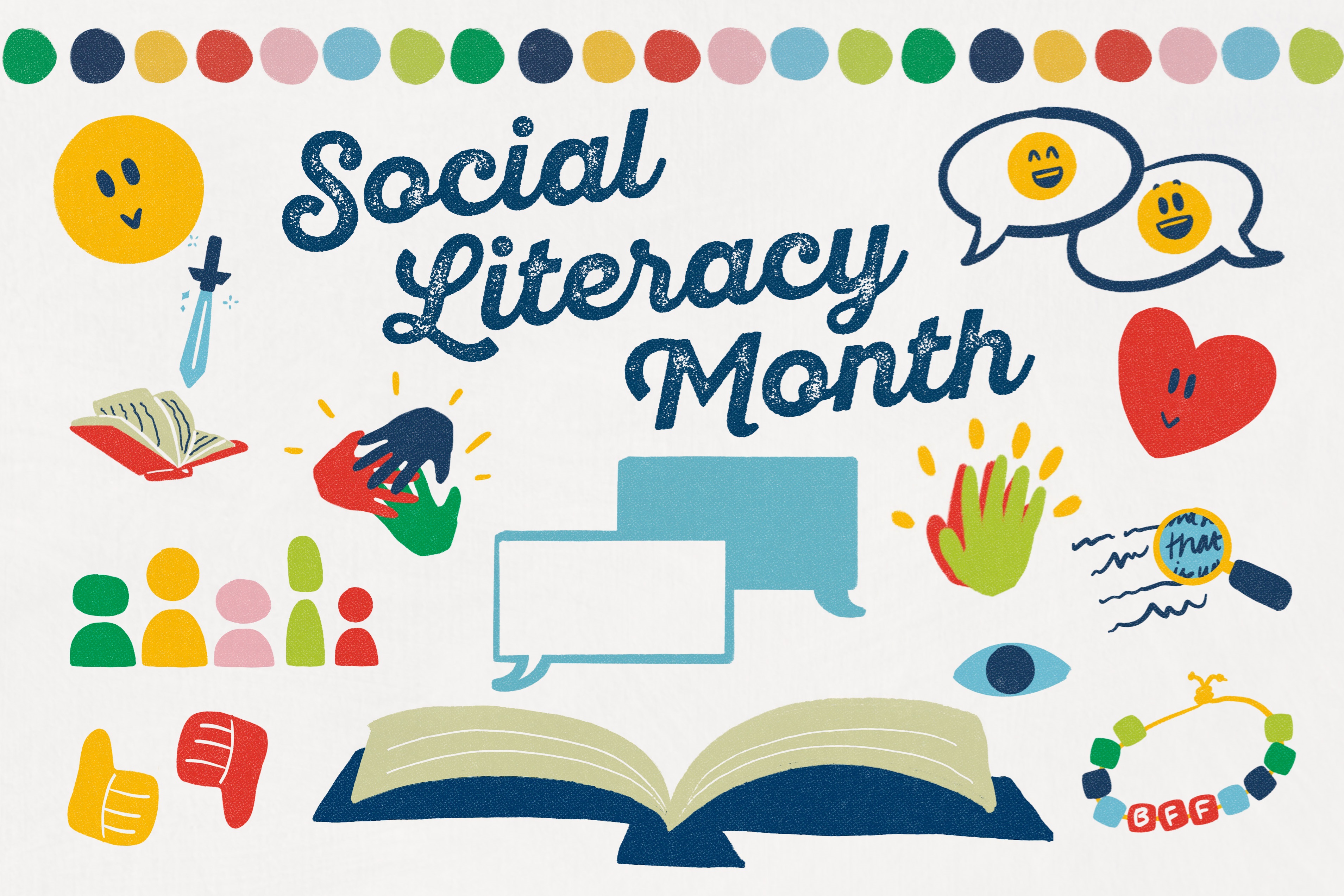 social literacy month graphic