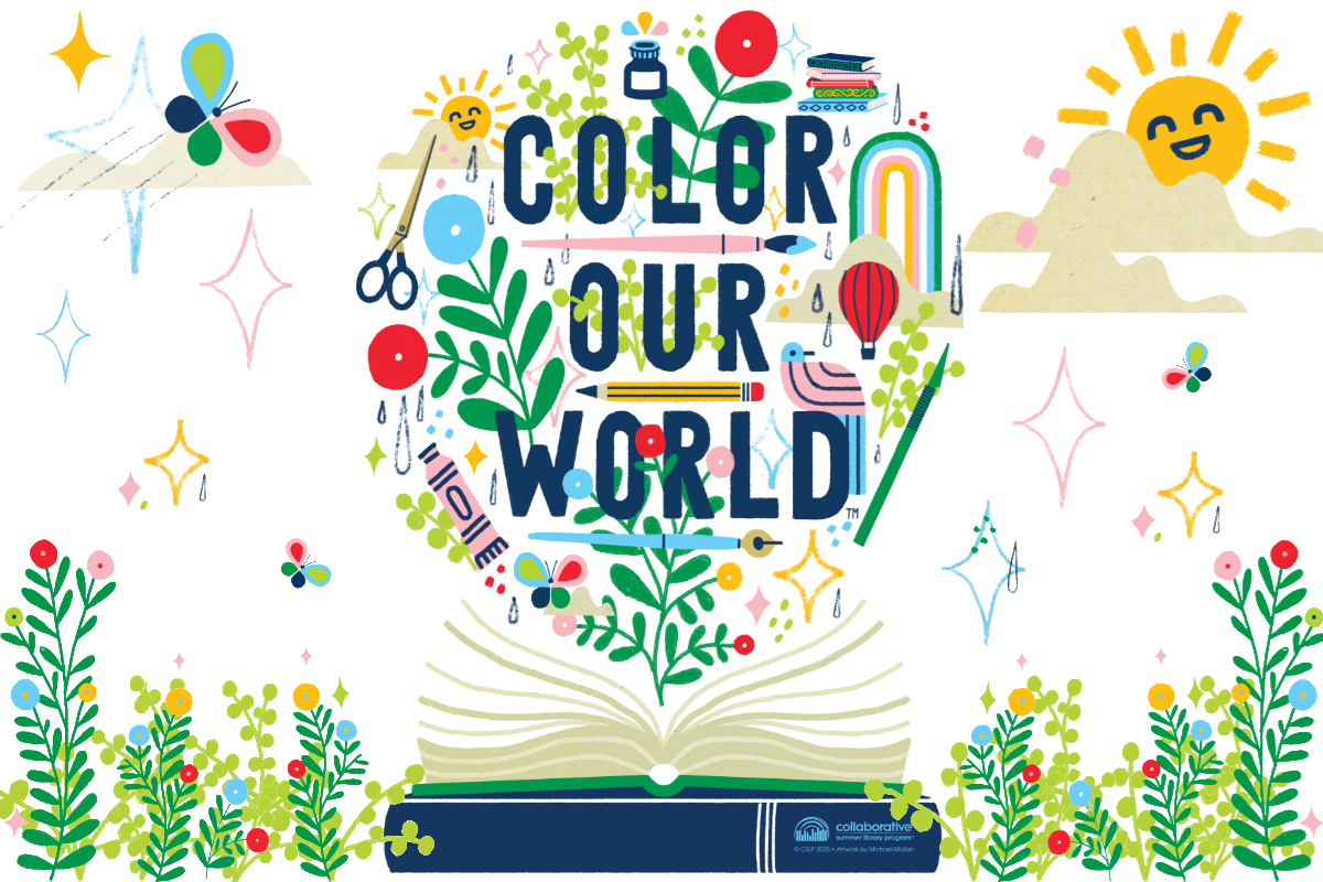 Color Our World, Collaborative Summer Reading Program Logo.