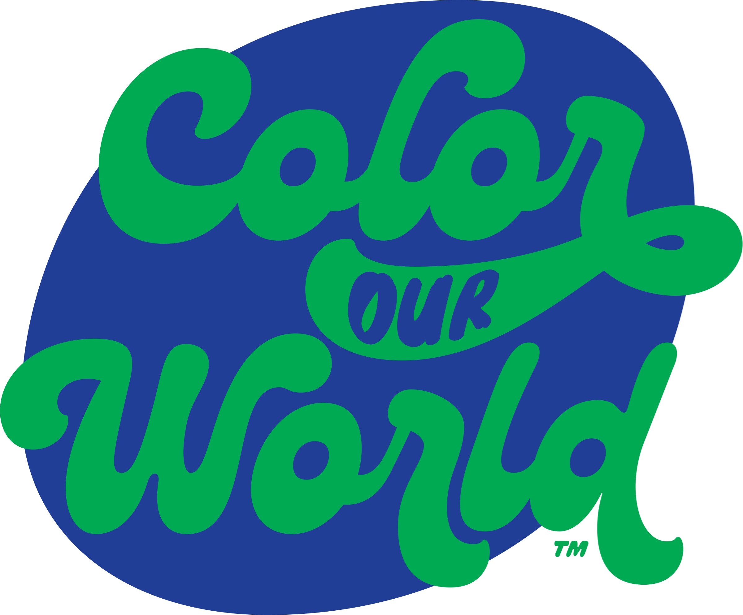 Color our world logo