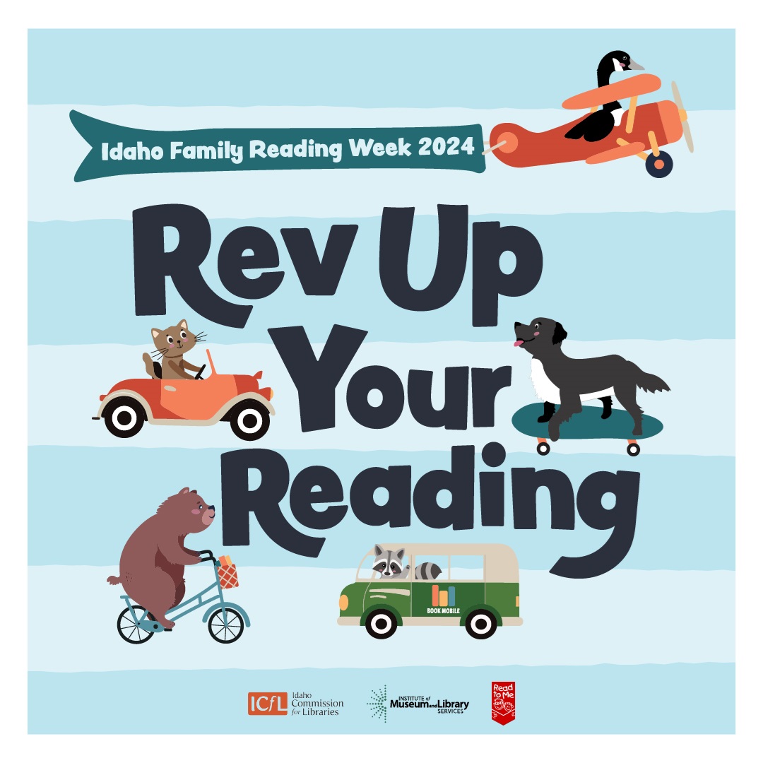 Idaho Family Reading Week. Rev up your reading. Animals driving various modes of transportation. Link to external site. Opens in a new tab or window.