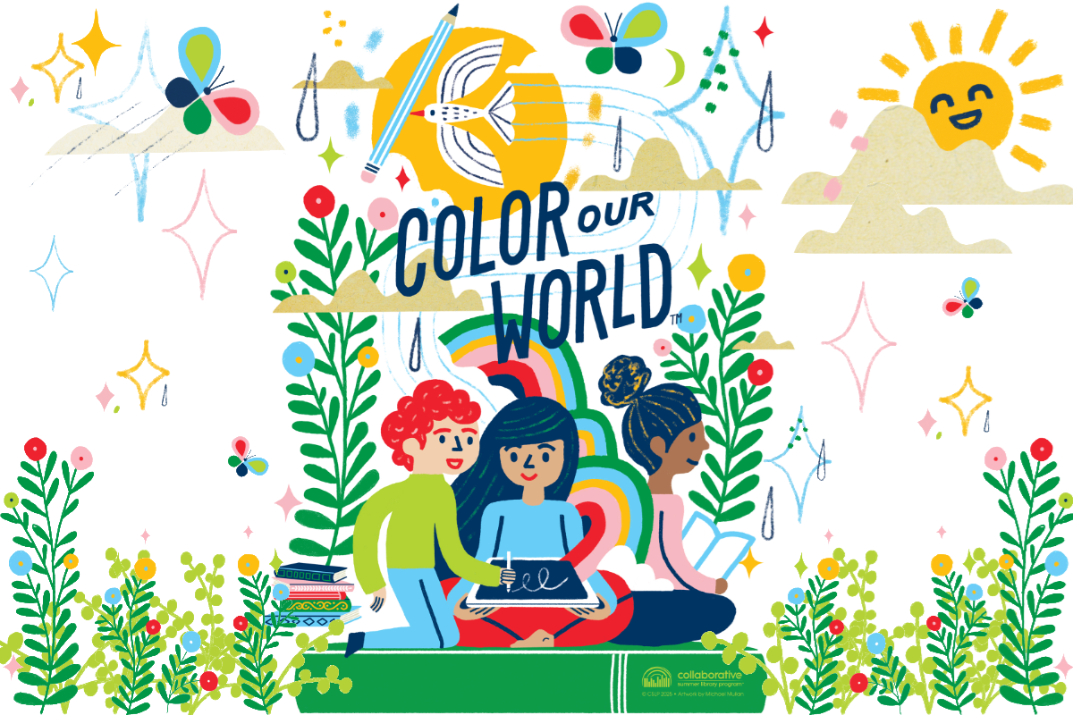 Color Our World, Collaborative Summer Reading Program Logo.